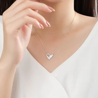 Dây Chuyền Bạc Nữ đính đá CZ Hình Thiên Nga Swan LILI 125728 2