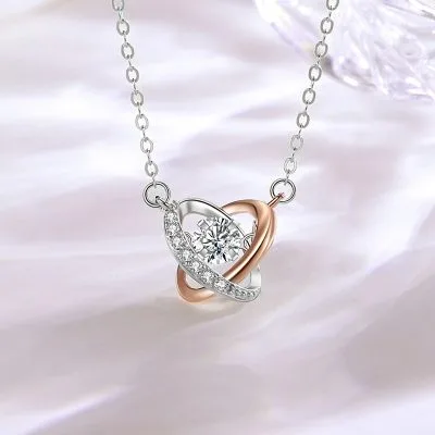 Dây Chuyền Bạc Nữ đính đá CZ Hình Trái Tim Cách điệu Gabriella LILI 125709 1