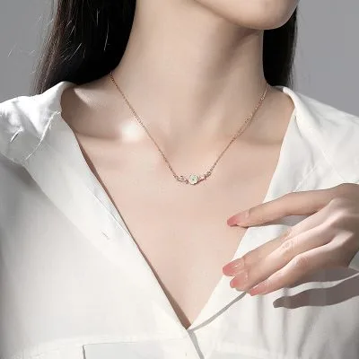 Dây Chuyền Bạc Nữ đính đá CZ Hoa Hồ điệp Aubrey LILI 125587 4