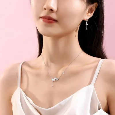 Dây Chuyền Bạc Nữ đính đá CZ Kỳ Lân Lấp Lánh Eva LILI 125878 2