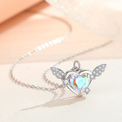 Dây Chuyền Bạc Nữ đính đá CZ Thiên Thần Tình ái Josie LILI 125974 1