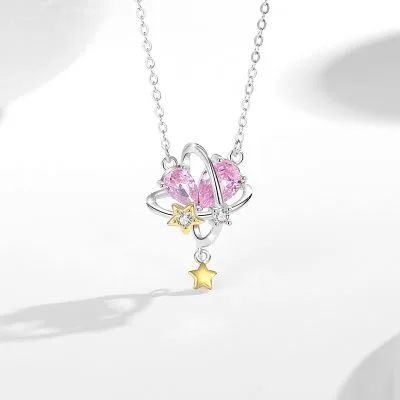 Dây Chuyền Bạc Nữ đính đá CZ Tình Yêu Lấp Lánh Ariana LILI 125717 1