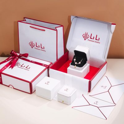 Lắc Tay Bạc Nữ đính đá CZ Hình Cỏ 4 Lá May Mắn Emma LILI 124697 10