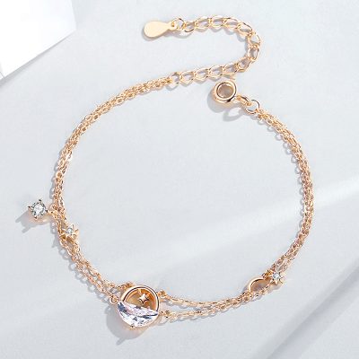Lắc Tay Bạc Nữ đính đá CZ Thiên Hà Galaxy LILI 124943 1