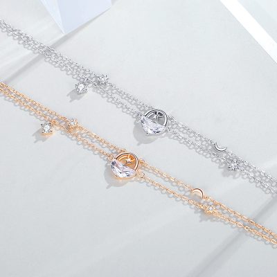 Lắc Tay Bạc Nữ đính đá CZ Thiên Hà Galaxy LILI 124943 2