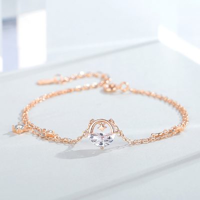 Lắc Tay Bạc Nữ đính đá CZ Thiên Hà Galaxy LILI 124943 4