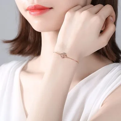 Lắc Tay Bạc Nữ đính đá CZ Vương Miện Nữ Hoàng Ava LILI 124773 5