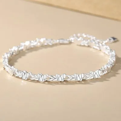 Lắc Tay Bạc Nữ Hình Chuỗi Hồ điệp Zoe LILI 125088 1