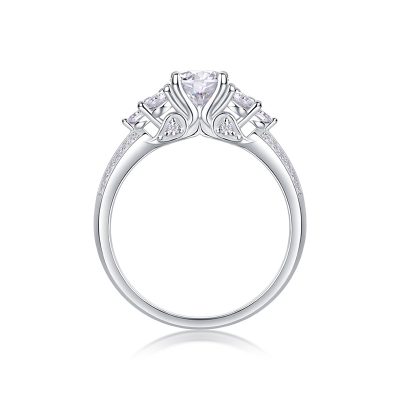 Nhẫn Bạc Nữ đính Kim Cương Moissanite Claire LILI 125362 5