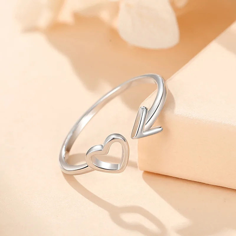 Nhẫn Bạc Nữ Hình Mũi Tên Tình ái Leah LILI 125183 2
