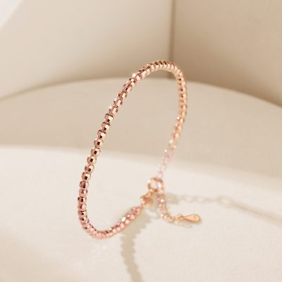 Vòng Tay Bạc Nữ đính đá Tròn Cách điệu Stella LILI 125102 3