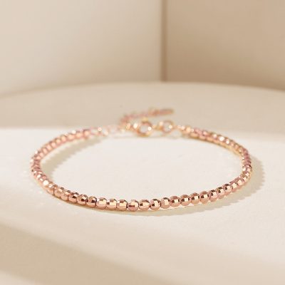 Vòng Tay Bạc Nữ đính đá Tròn Cách điệu Stella LILI 125102 5