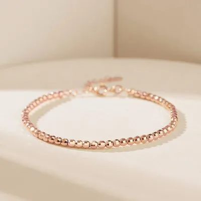 Vòng Tay Bạc Nữ đính đá Tròn Cách điệu Stella LILI 125102 5
