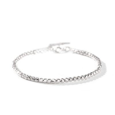 Vòng Tay Bạc Nữ đính đá Tròn Cách điệu Stella LILI 125102 6