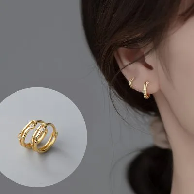 Bông Tai Bạc Nữ đính đá CZ Miley LILI 131951 1