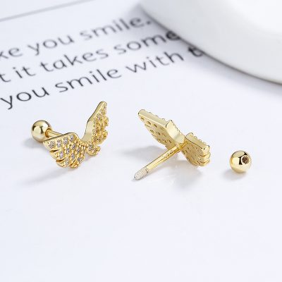 Bông Tai Bạc Nữ đính đá CZ đôi Cánh Thiên Thần Amelie LILI 132373 4