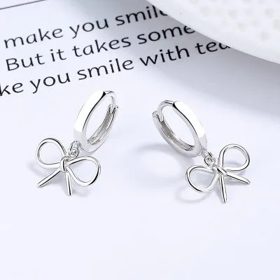 Bông Tai Bạc Nữ Hình Chiếc Nơ Raquel LILI 132475 5