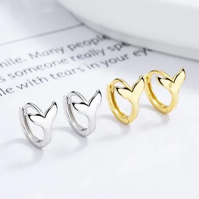 Bông Tai Bạc Nữ Hình đuôi Cá Judith LILI 132454 1