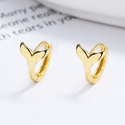 Bông Tai Bạc Nữ Hình đuôi Cá Judith LILI 132454 2