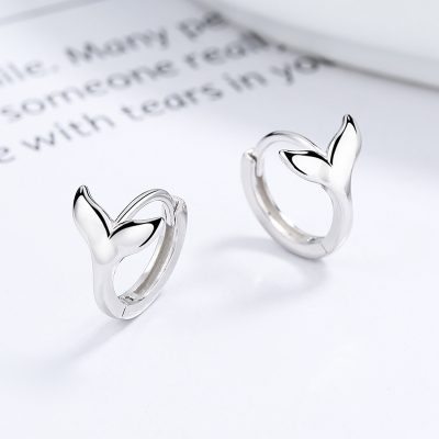 Bông Tai Bạc Nữ Hình đuôi Cá Judith LILI 132454 6
