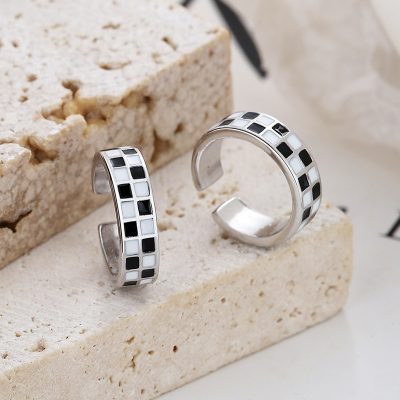 Bông Tai Bạc Nữ Nam Giả Kẹp Vành Tai Caro LILI 132671 4