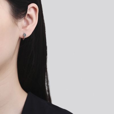 Bông Tai Bạc Nữ Nam Trăng Và Sao Ailany LILI 132060 2