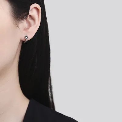 Bông Tai Bạc Nữ Nam Trăng Và Sao Ailany LILI 132060 2