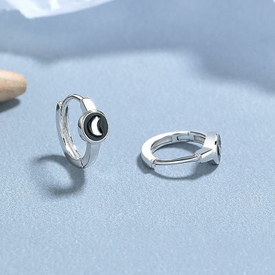Bông Tai Bạc Nữ Nam Trăng Và Sao Ailany LILI 132060 6