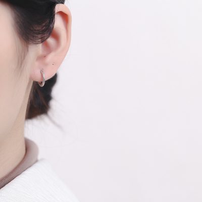 Bông Tai Bạc Nữ Nam Tròn Maeve LILI 132093 3