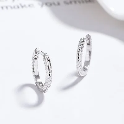 Bông Tai Bạc Nữ Nam Tròn Maeve LILI 132093 5