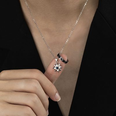Dây Chuyền Bạc Nam đính đá CZ Hình Ngôi Sao Lấp Lánh Matheo LILI 131754 2