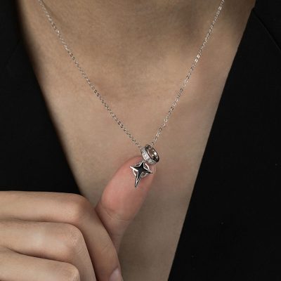 Dây Chuyền Bạc Nam Hình ánh Sao Cassian LILI 131716 6