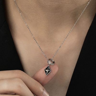 Dây Chuyền Bạc Nam Hình ánh Sao Dereck LILI 131762 6