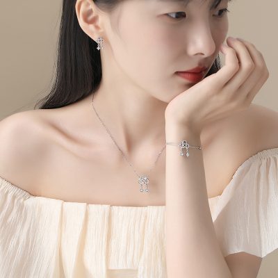 Dây Chuyền Bạc Nữ đính đá CZ Rosalie LILI 131225 2