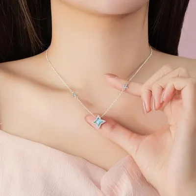 Dây Chuyền Bạc Nữ đính đá CZ Hình ánh Sao Journee LILI 131546 3