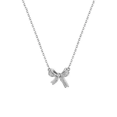 Dây Chuyền Bạc Nữ đính đá CZ Hình Chiếc Nơ Alani LILI 131191 5
