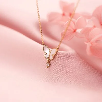 Dây Chuyền Bạc Nữ đính đá CZ Hình Hồ điệp Ada LILI 131181 3
