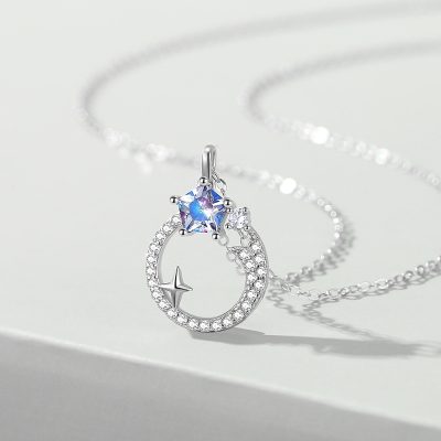 Dây Chuyền Bạc Nữ đính đá CZ Hình Ngôi Sao Băng Olive LILI 131218 3