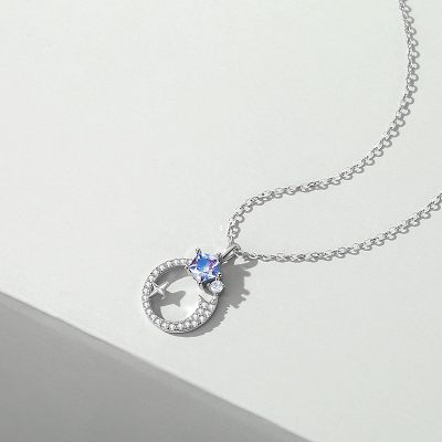 Dây Chuyền Bạc Nữ đính đá CZ Hình Ngôi Sao Băng Olive LILI 131218 4