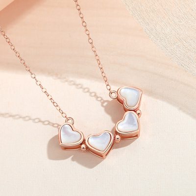 Dây Chuyền Bạc Nữ đính đá CZ Trái Tim Cỏ 4 Lá Lilah LILI 131282 4
