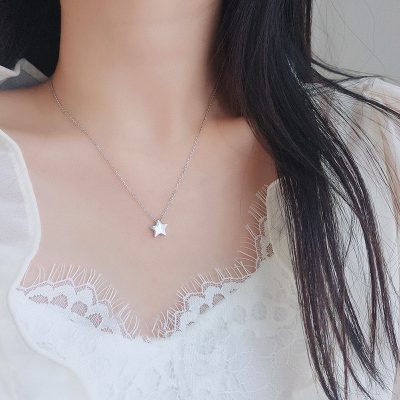 Dây Chuyền Bạc Nữ Hình Ngôi Sao 5 Cánh Leia LILI 131557 2