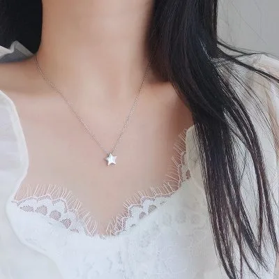 Dây Chuyền Bạc Nữ Hình Ngôi Sao 5 Cánh Leia LILI 131557 2