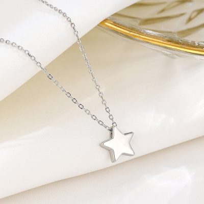 Dây Chuyền Bạc Nữ Hình Ngôi Sao 5 Cánh Leia LILI 131557 3