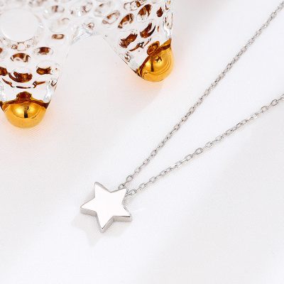 Dây Chuyền Bạc Nữ Hình Ngôi Sao 5 Cánh Leia LILI 131557 6