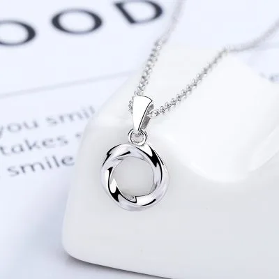 Dây Chuyền Bạc Nữ Tròn Cách điệu Evangeline LILI 131573 4