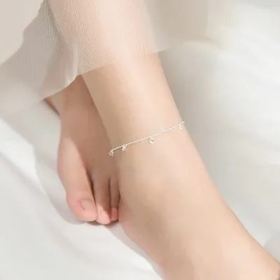 Lắc Chân Bạc Nữ đính đá CZ Aubrey LILI 130590 12