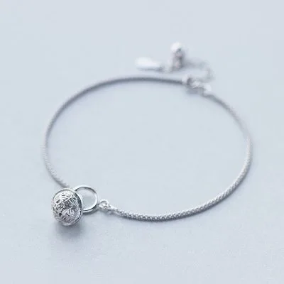 Lắc Chân Bạc Nữ Hình Chuông Tròn Natalia LILI 130539 1