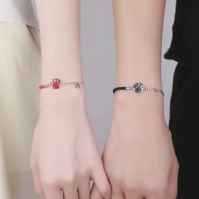 Lắc Tay Bạc Cặp đôi Chân Mèo Dễ Thương Skylar LILI 130658 3