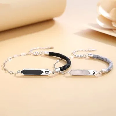 Lắc Tay Bạc Cặp đôi Mặt Trăng Và Mặt Trời Parker LILI 130689 1