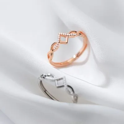 Nhẫn Bạc Nữ đính đá CZ Emersyn LILI 130922 2